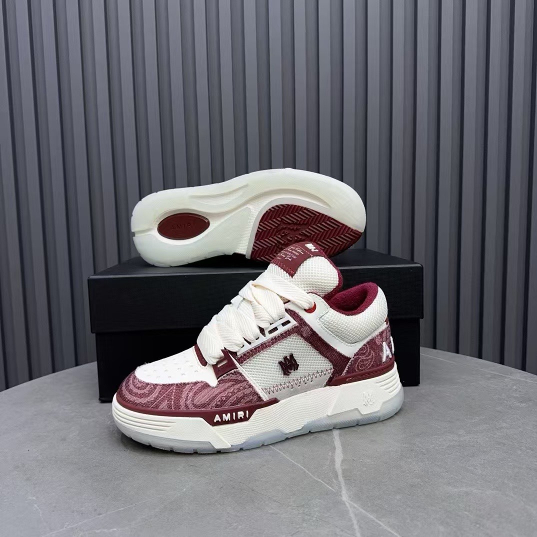 Amiri Low-Top Sneakers Burgundy
