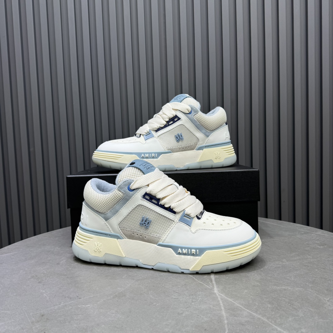 AMIRI Low-Top Sneakers White Blue