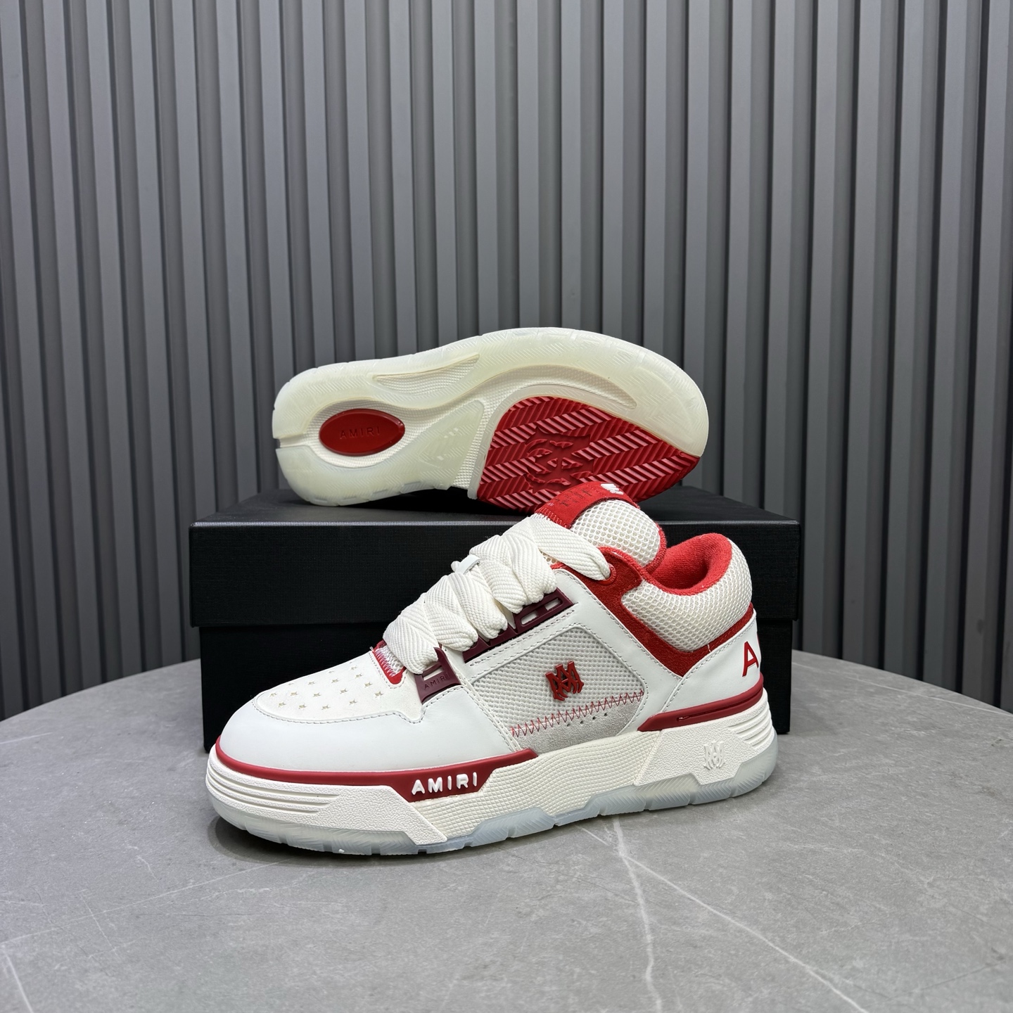Amiri Low-Top Sneakers White/Red