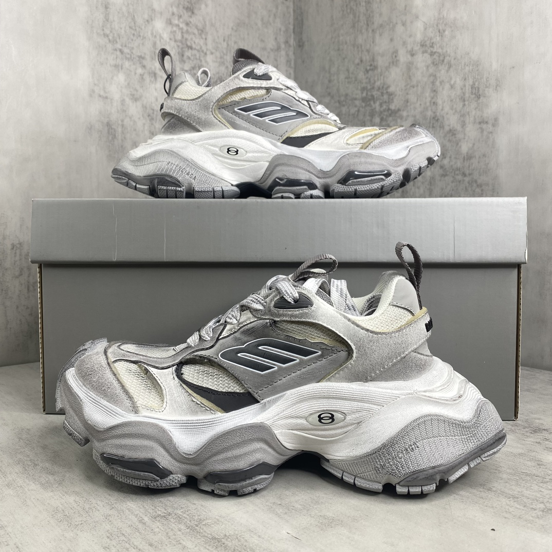 Balenciaga Cargo Runner Sneakers Gray