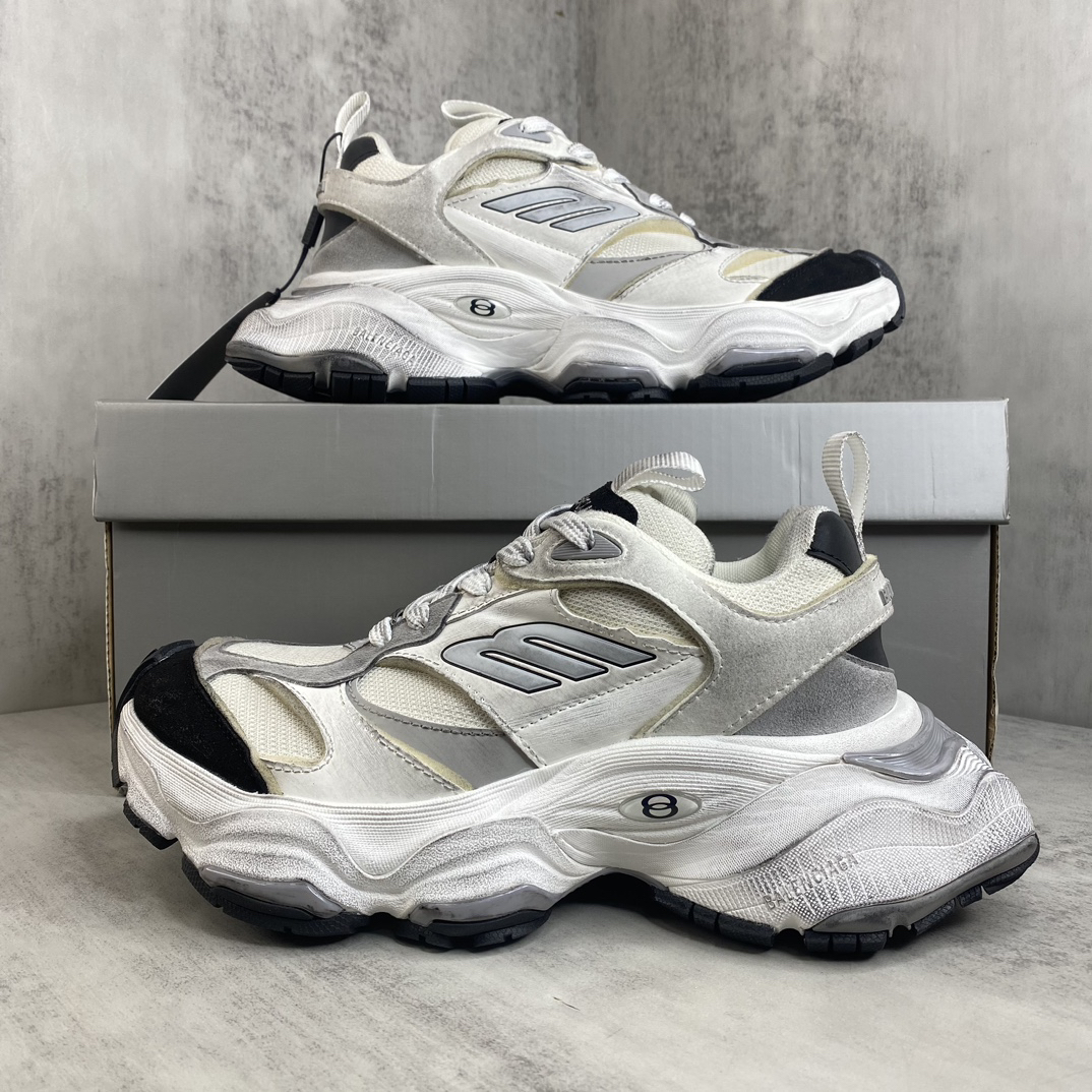 Balenciaga Cargo Runner Sneakers White