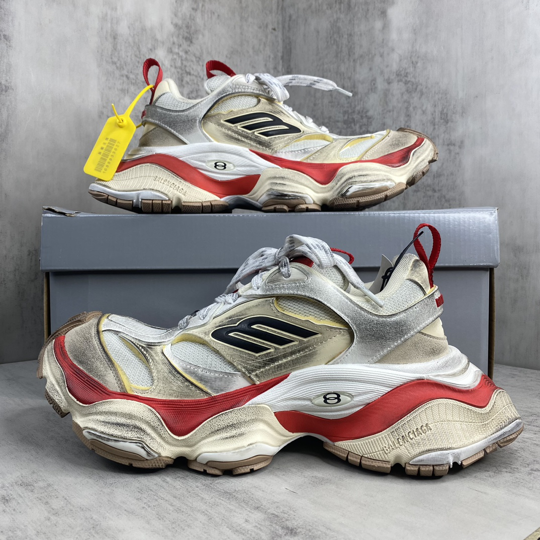 Balenciaga Cargo Sneaker White Red