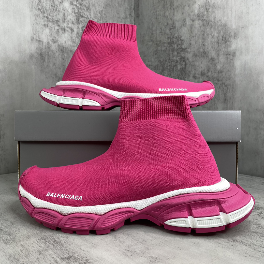 Balenciaga Speed Sock Sneakers Pink