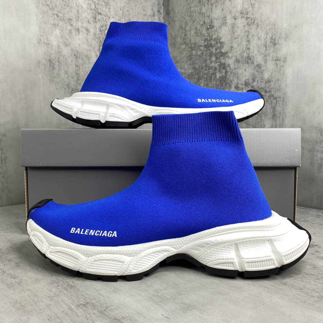 Balenciaga Speed Sock Sneakers Blue
