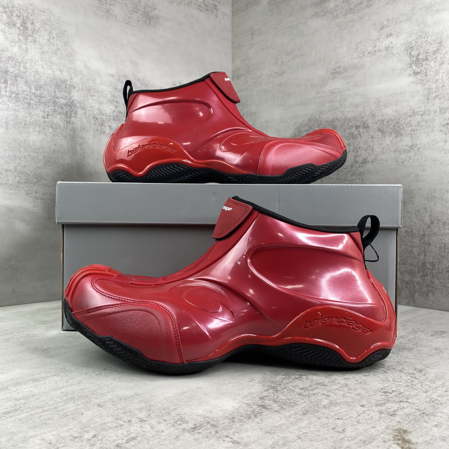 Balenciaga Basketball Zip Sneaker Red