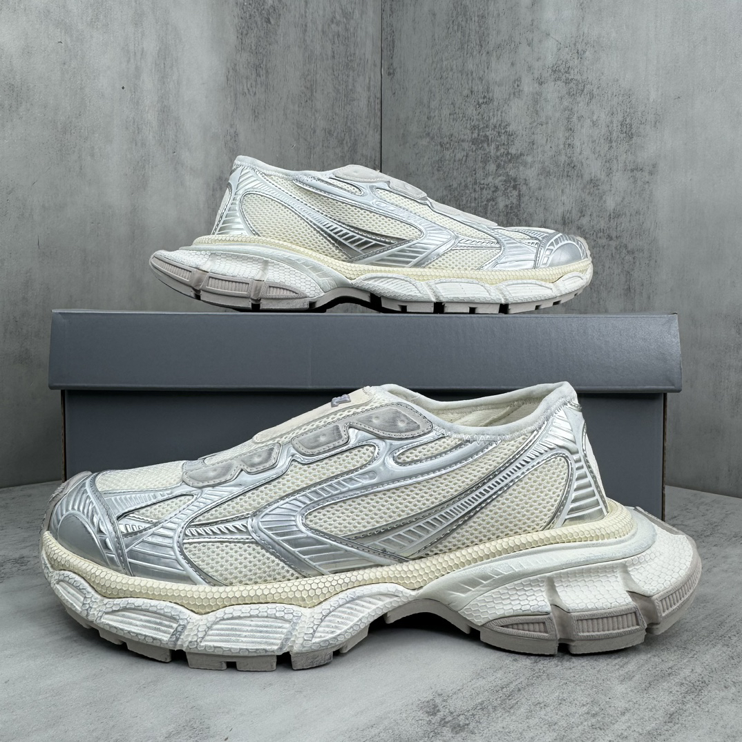 Balenciaga 3XL Slip-On Sneakers White