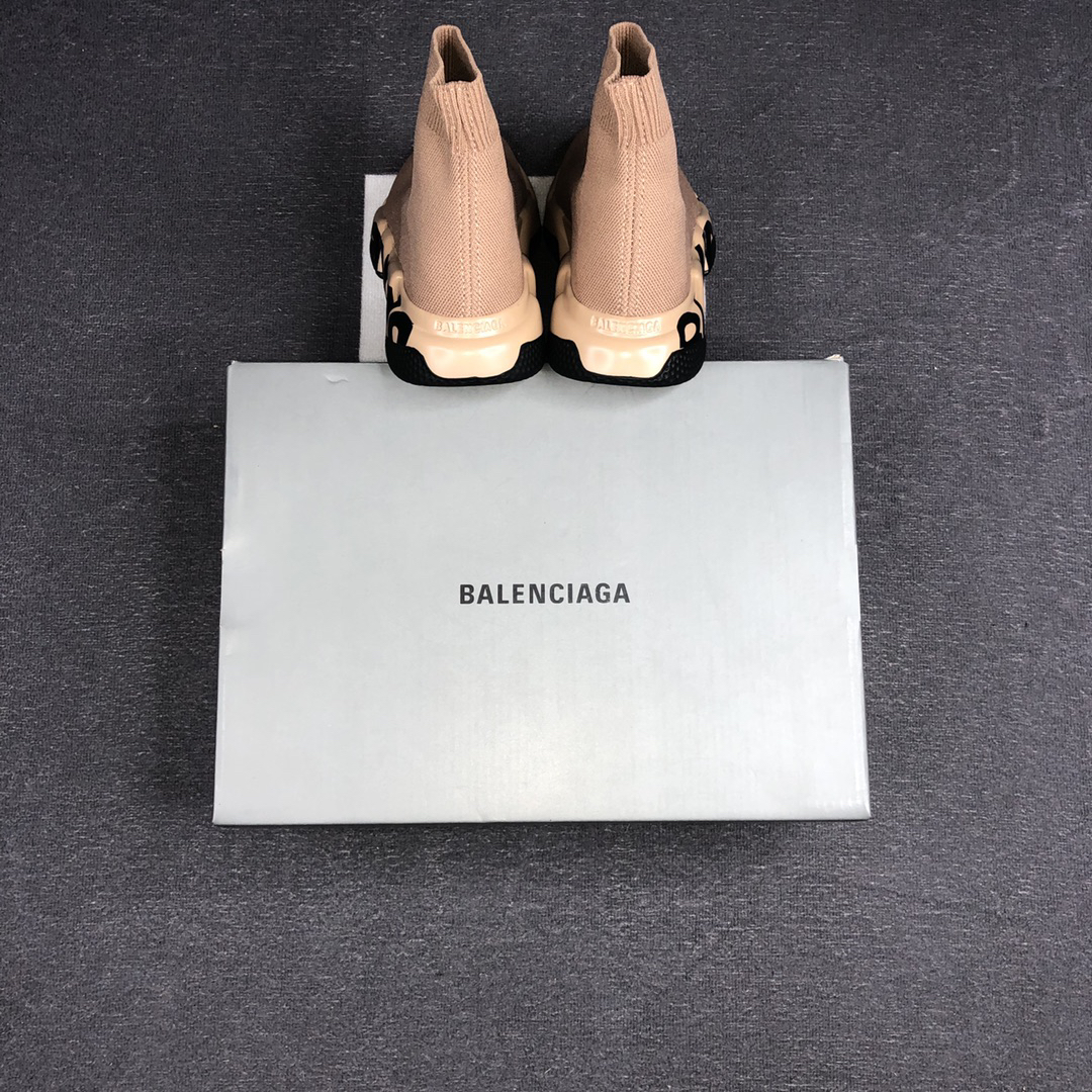 Balenciaga Speed Sock Sneakers Beige