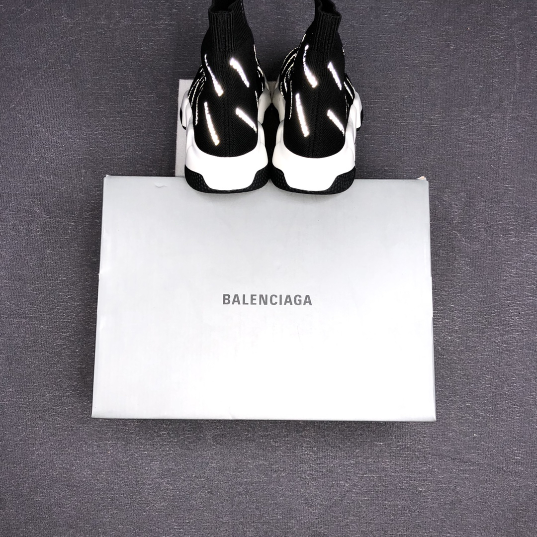 Balenciaga Speed Sock Sneaker Black/White