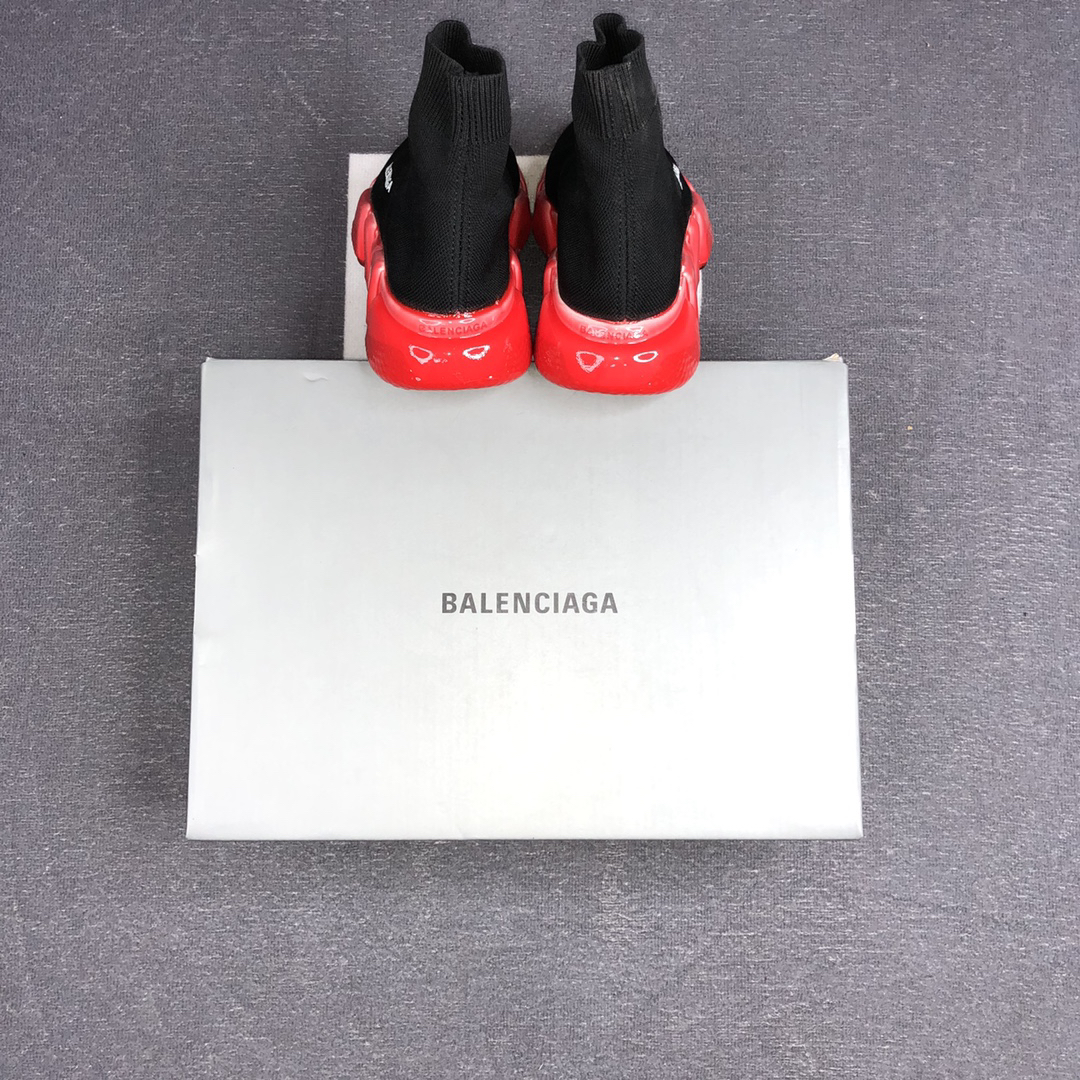 Balenciaga Speed Sock Sneakers Black/Red