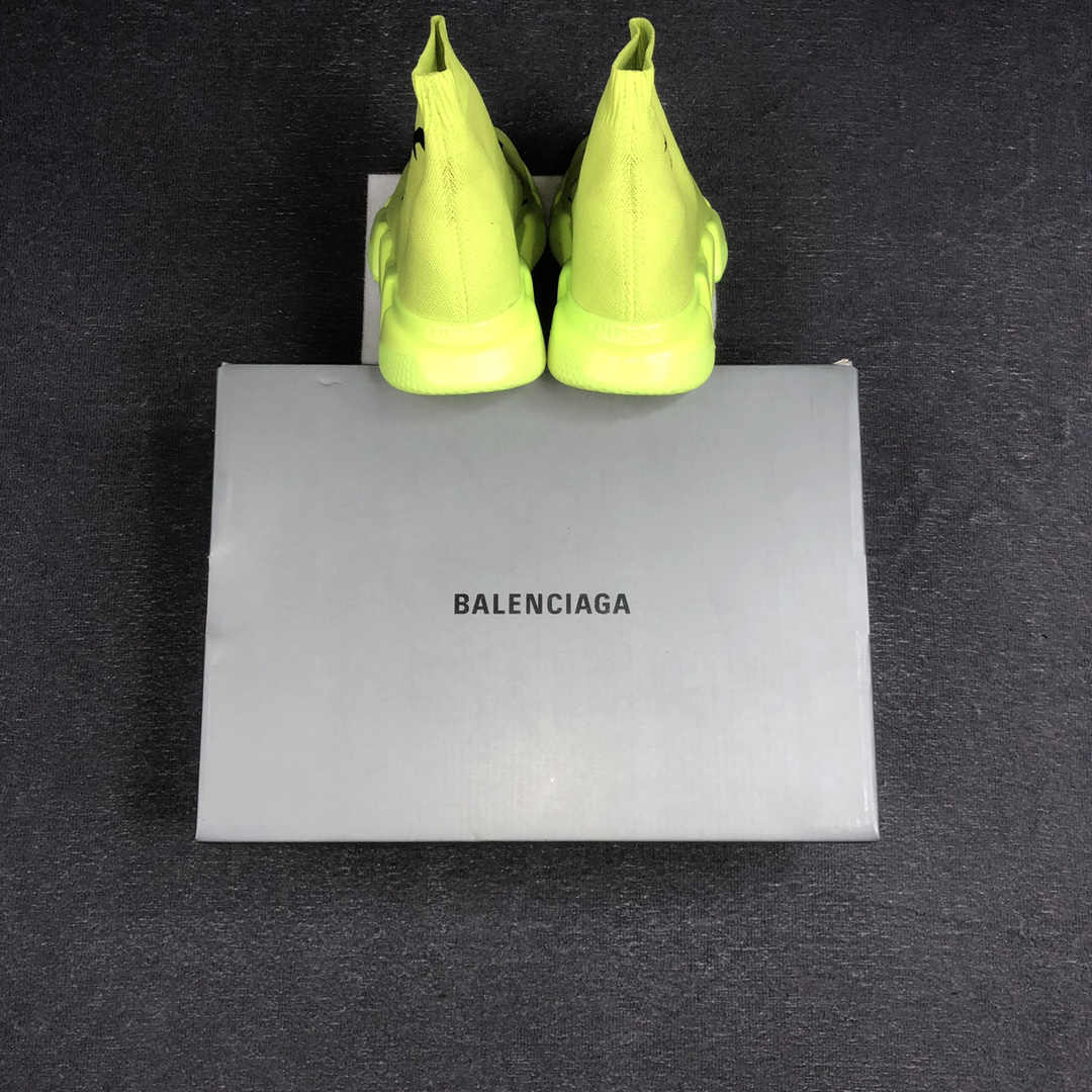 Balenciaga Speed Sock Sneakers Neon Yellow