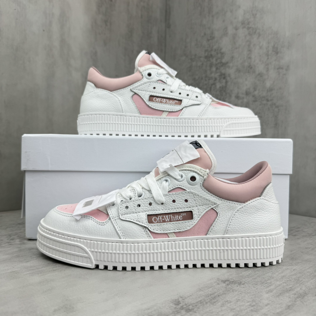 Off-White Low Vulcanized Sneakers White/Pink