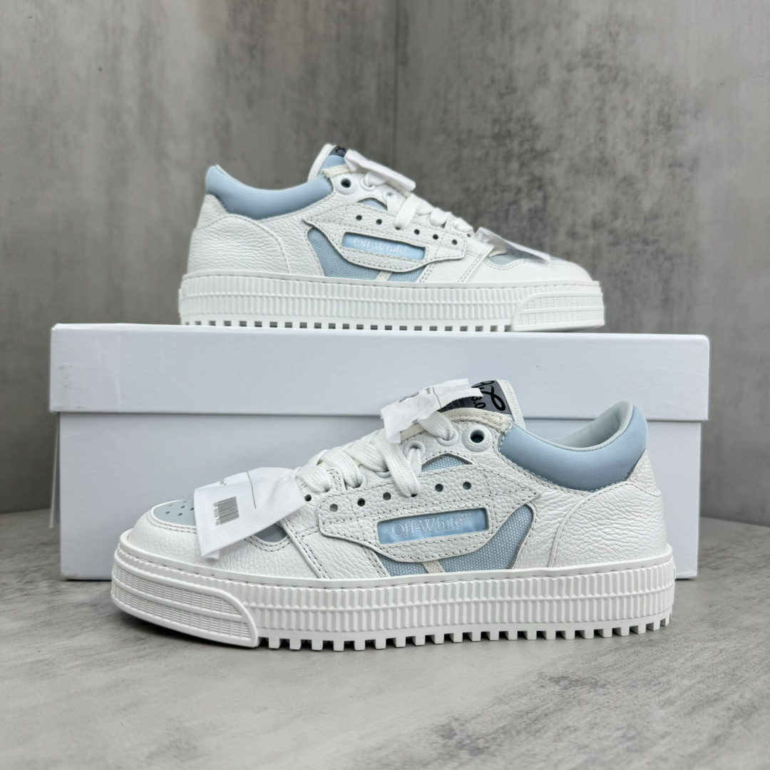 Off-White Low Vulcanized Canvas Shoes White/Blue