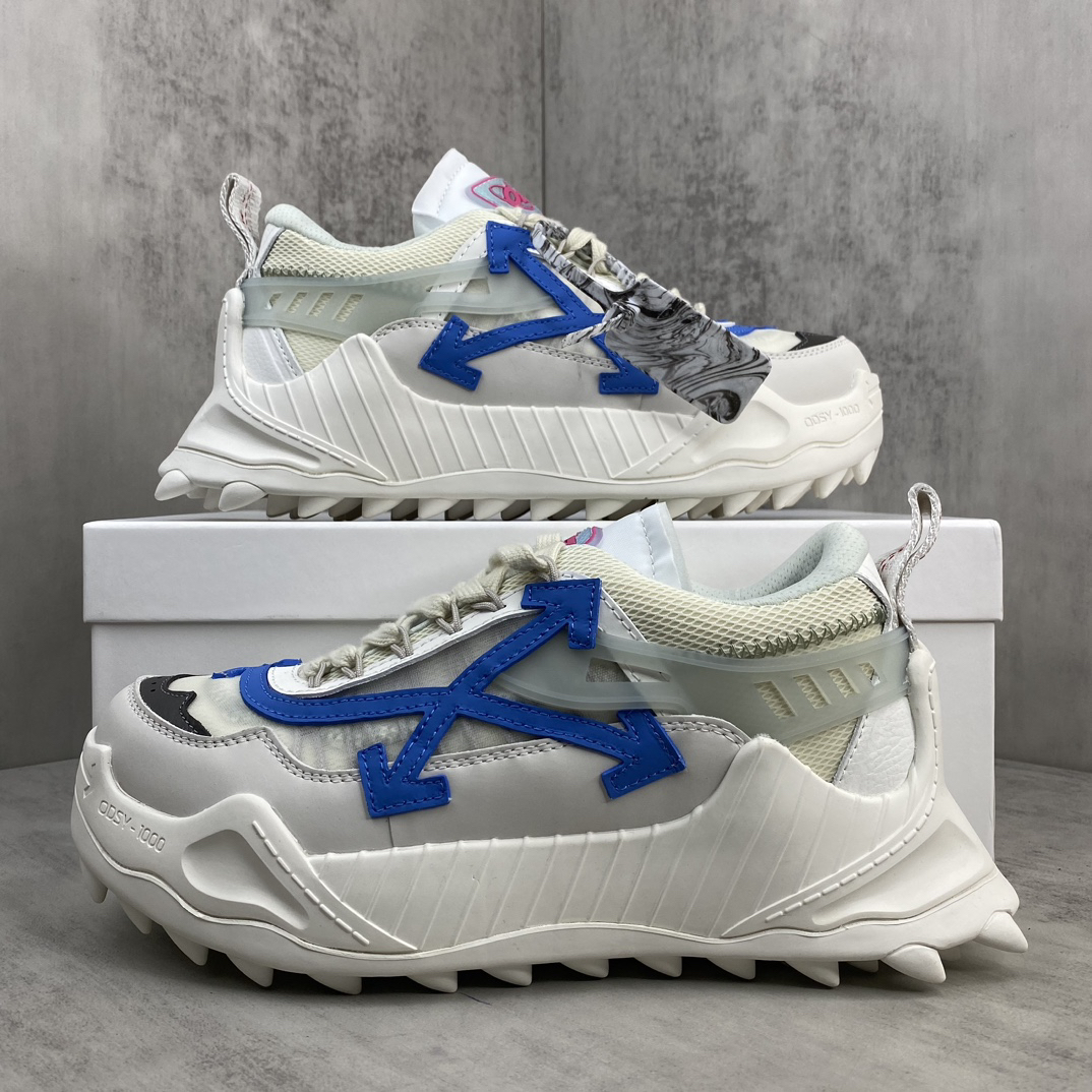Off-White ODSY 1000 Trail Sneakers White/Blue