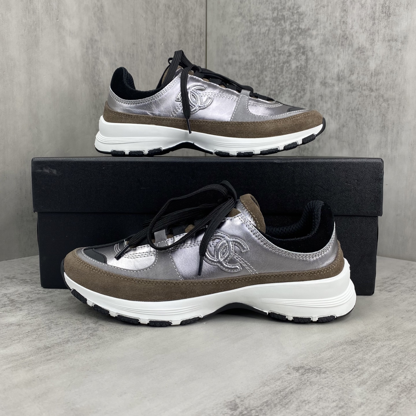 Chanel Sport Sneakers Silver