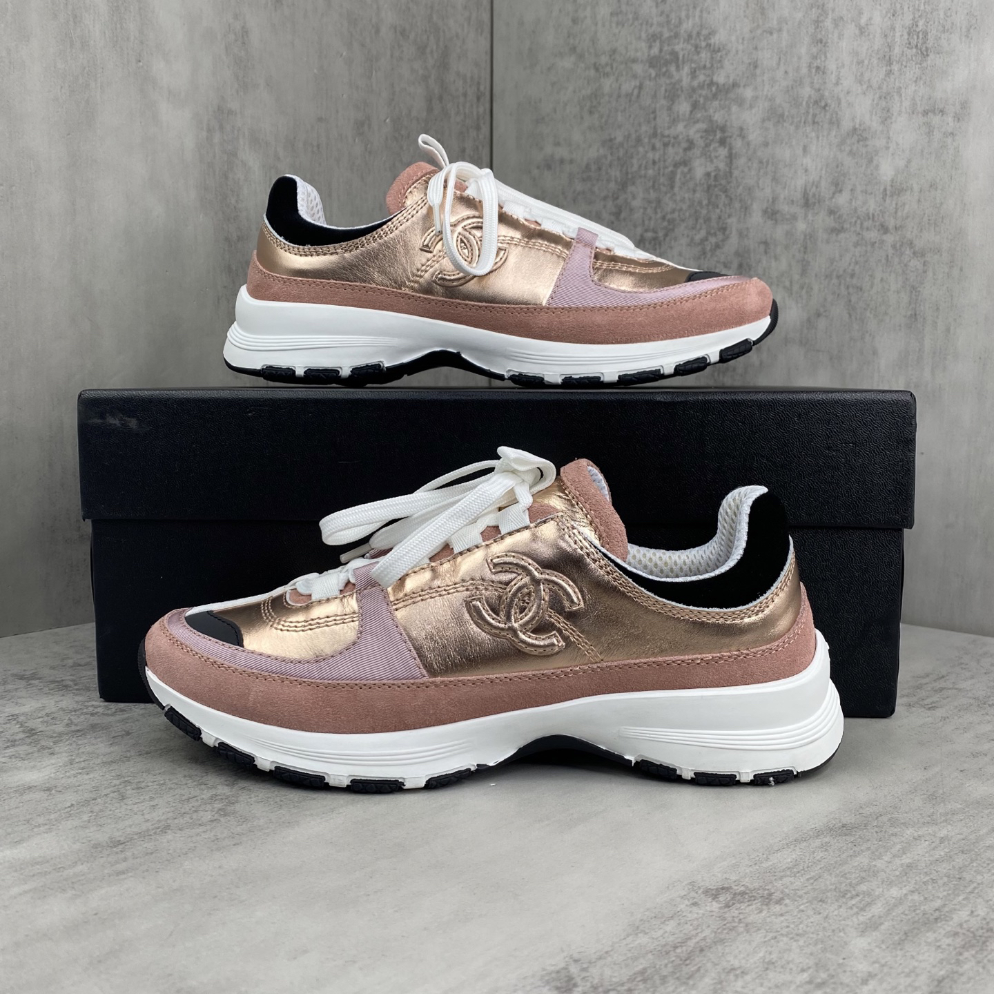 Chanel Sport Sneakers Rose Gold/Pink
