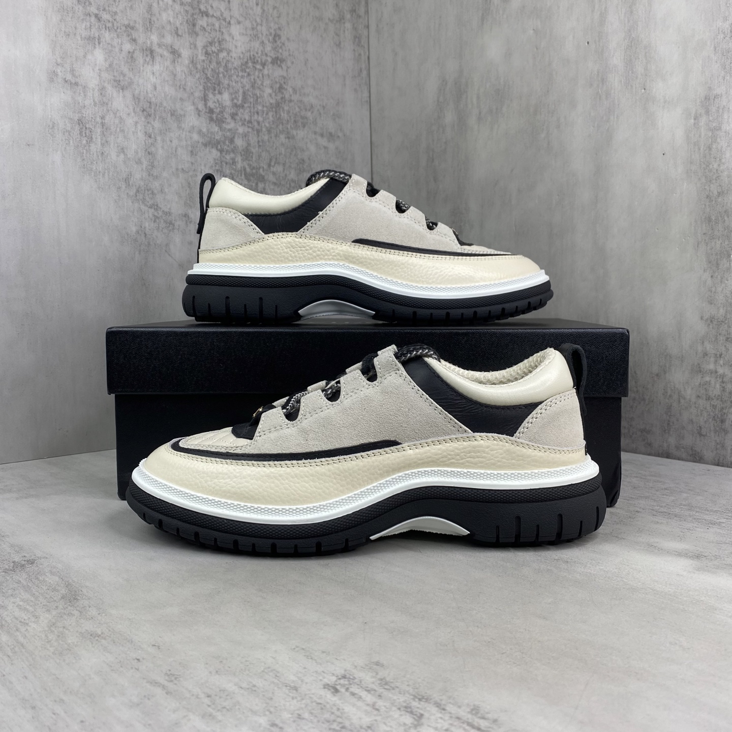 Chanel Panda Low-Top Sneakers Black/White