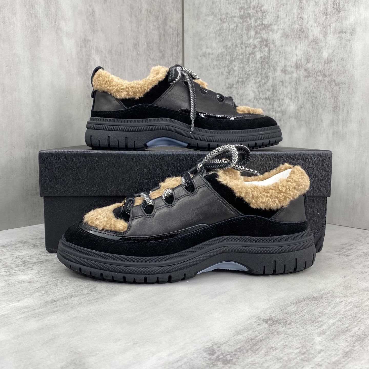 Chanel Panda Chunky Sneakers Black