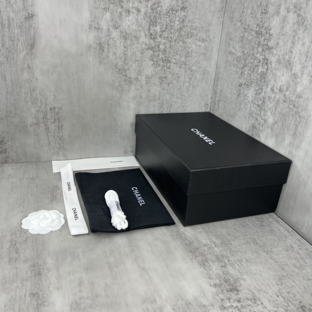 Chanel Mesh Leather Sneakers Black