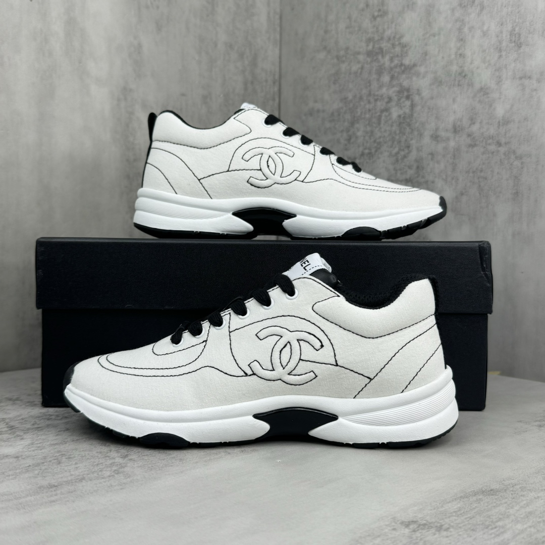 Chanel 24SS Panda Sneakers Black White