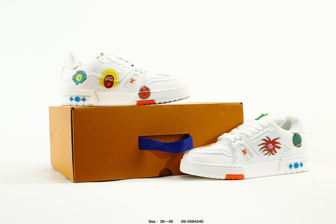 Louis Vuitton Trainer Low Sneaker White Multi