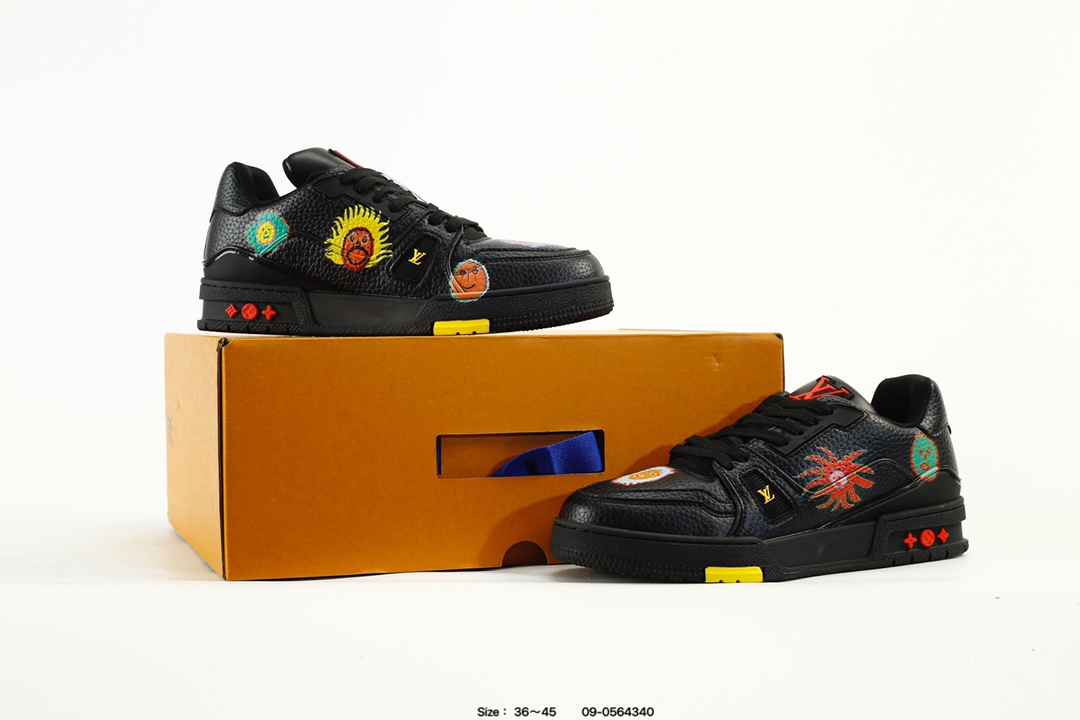 Louis Vuitton Trainer Low Sneaker Black