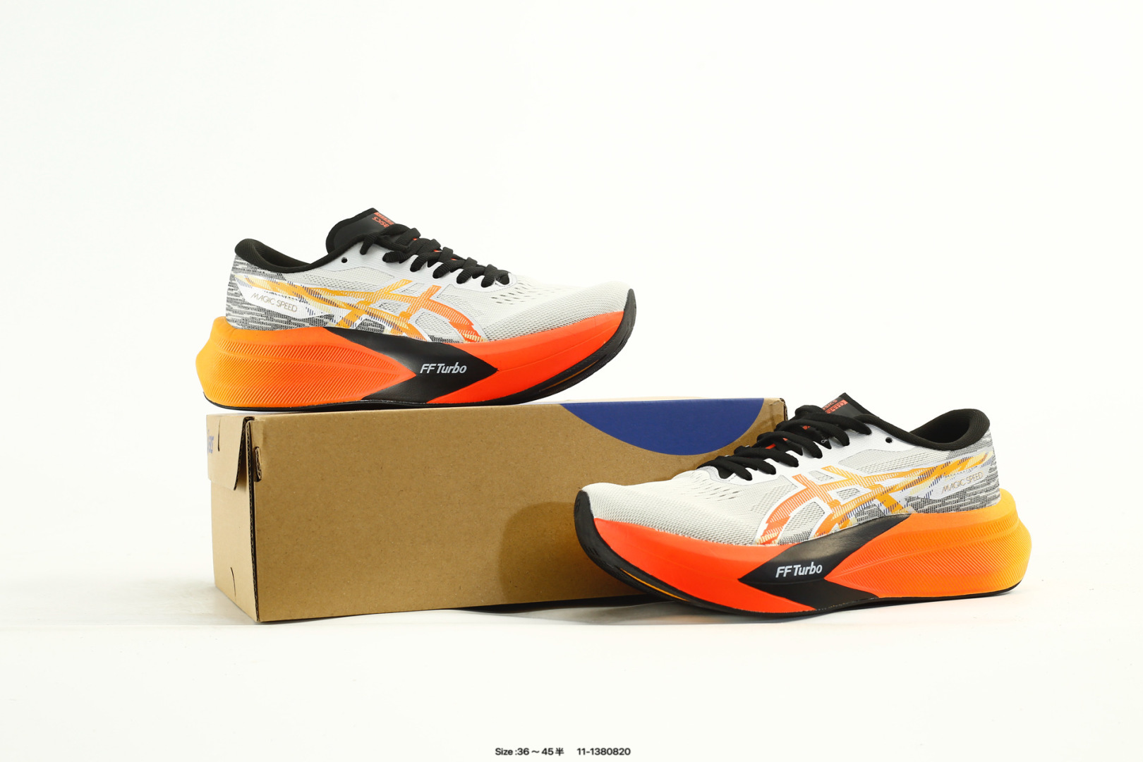 Asics Magic Speed 4 Running Shoes White/Orange