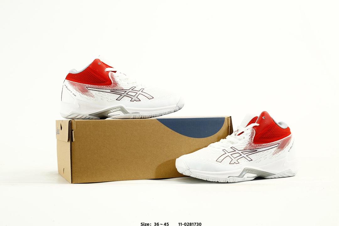 Asics V-SWIFT FF MT 4 Volleyball Shoes White/Red