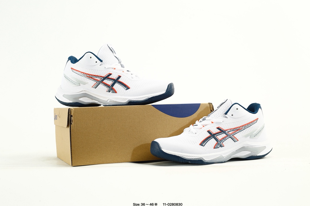 ASICS Netburner Ballistic FF 4 Shoes White/Navy
