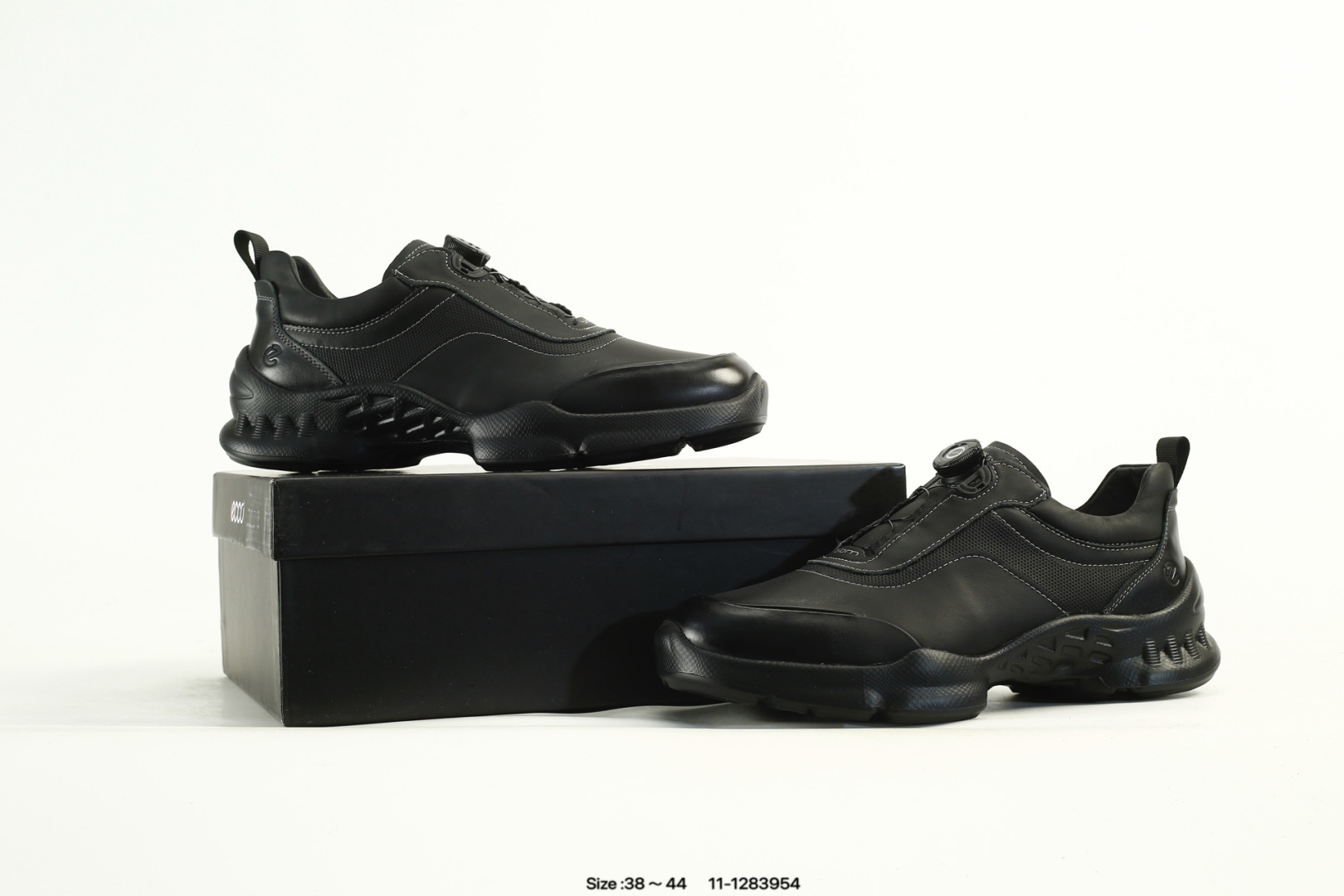 ECCO Biom Leather Sneakers Black