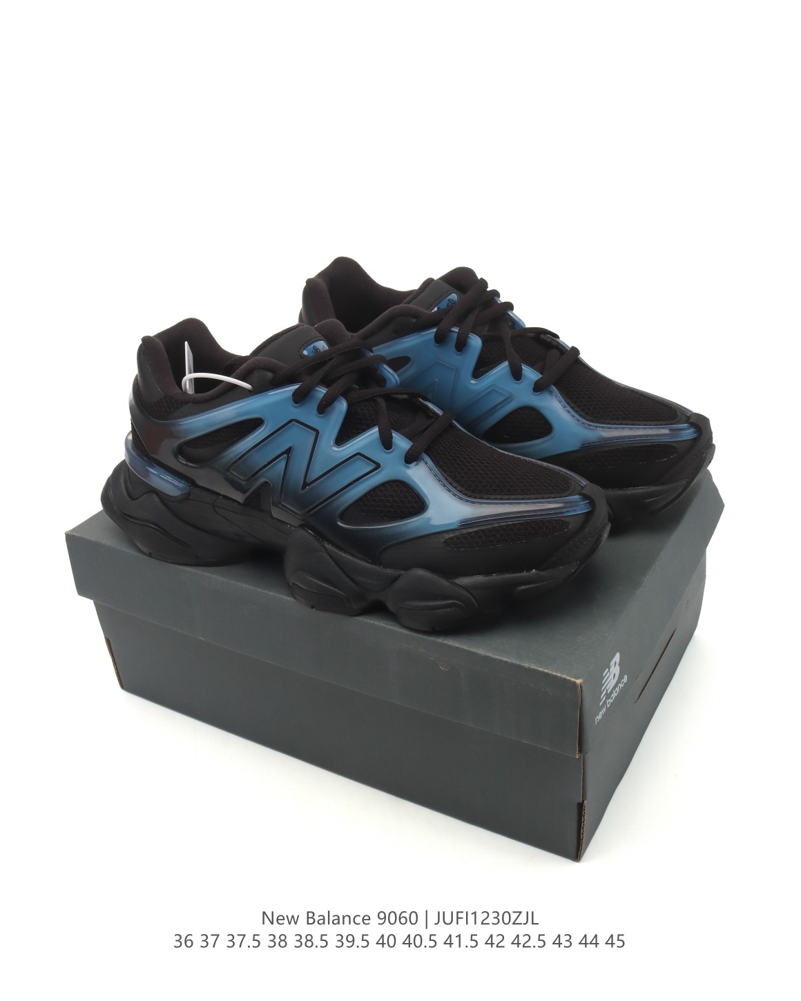 New Balance 9060 Chunky Sneakers Black/Blue