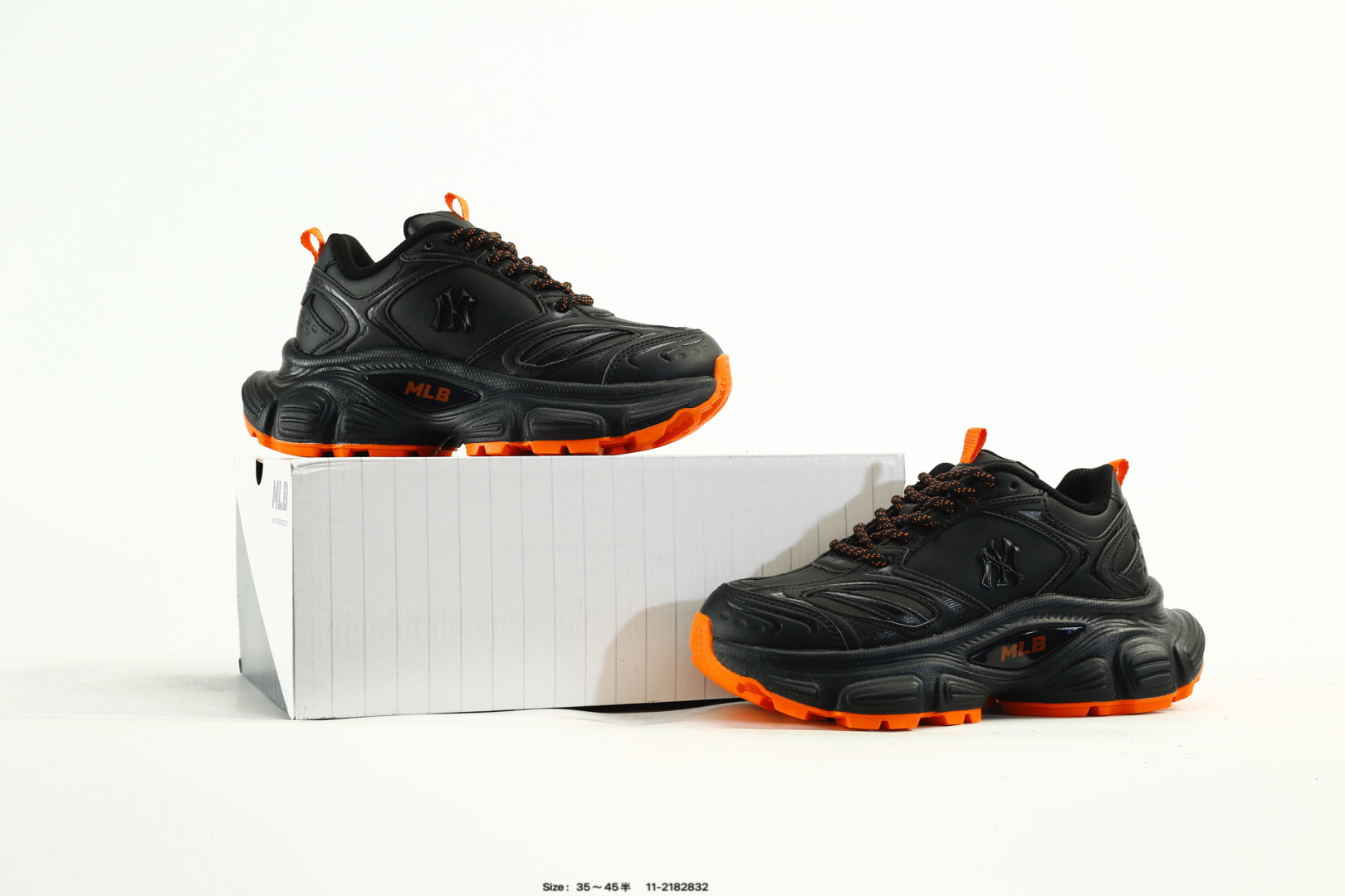 MLB Winner Chunky Dad Sneakers Black/Orange