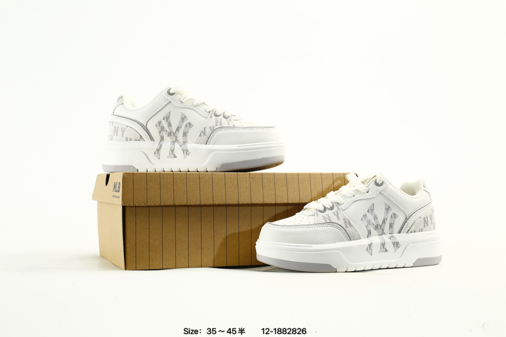 MLB Chunky Liner Pocket Sneakers White/Grey