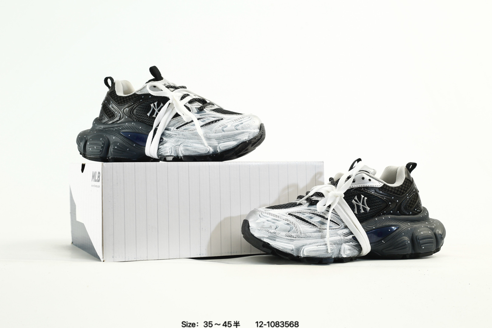 MLB Winner Chunky Dad Sneakers Black/Silver