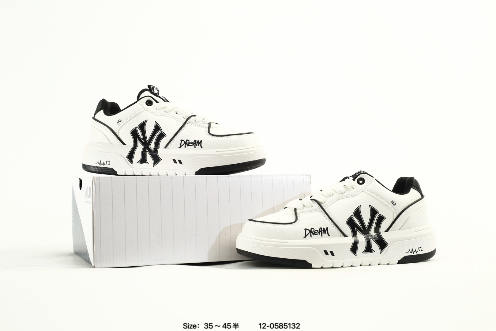 MLB Big Ball Chunky A Sneaker White/Black