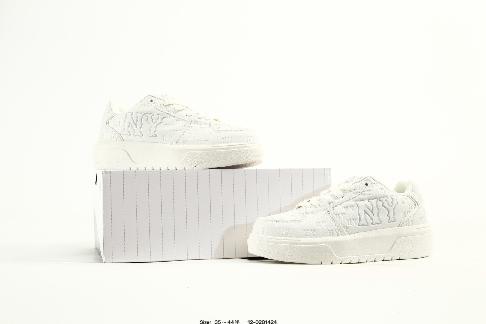 MLB Chunky Liner Platform Sneakers White