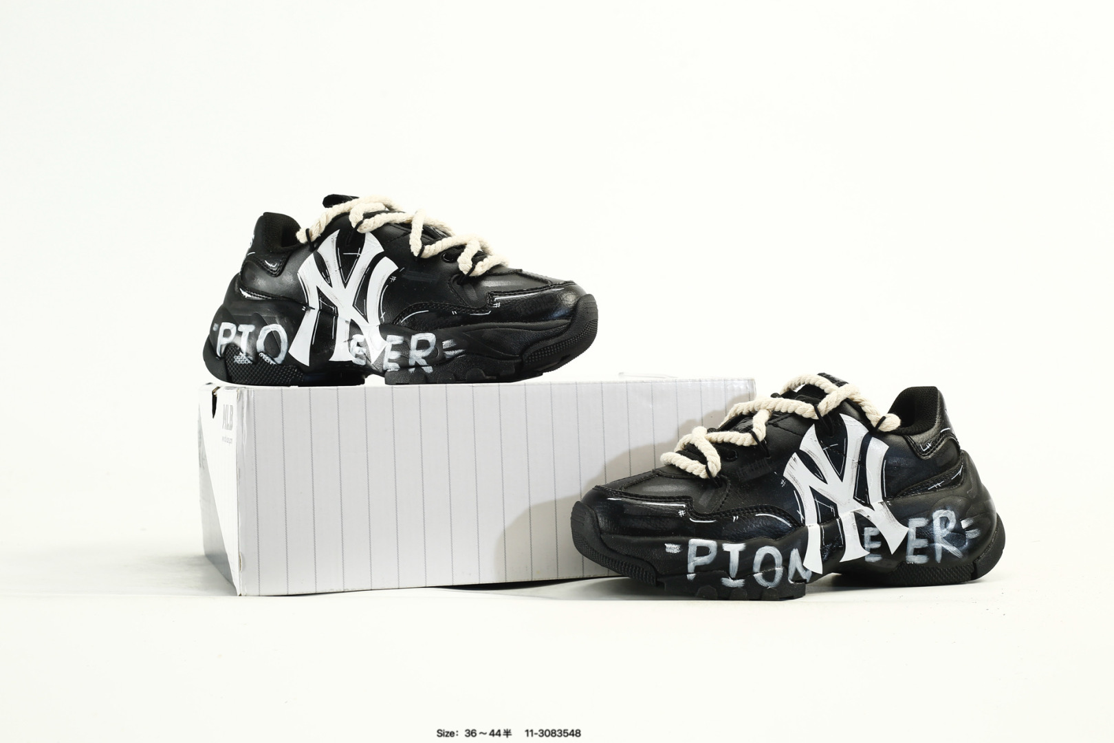 MLB Bigball Chunky Pixel Sneakers Black