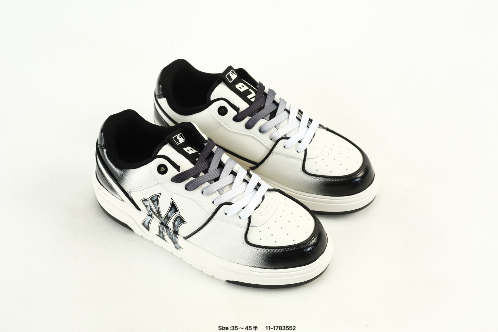 MLB Chunky Liner PU Sneakers Black/White