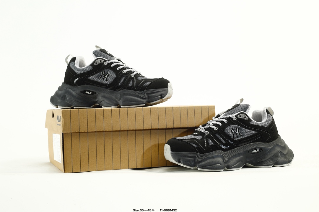 MLB Champ Chunky V Dad Sneakers Black/Gray
