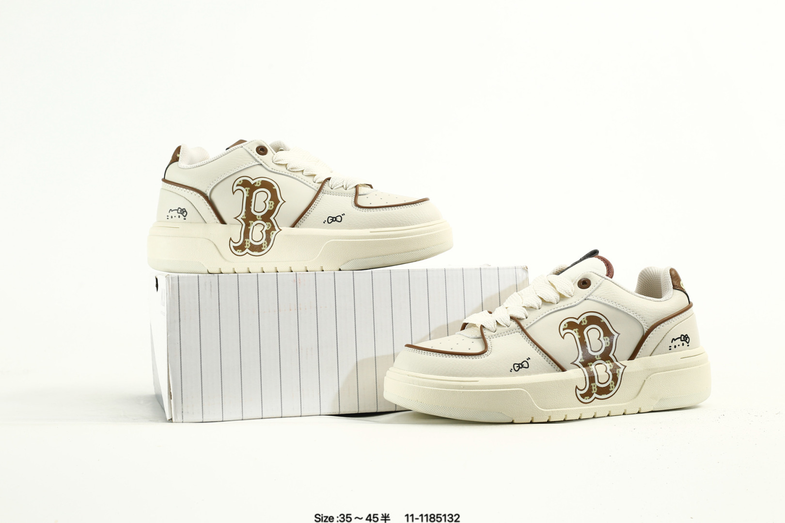 MLB Big Ball Chunky A Sneakers Beige/Brown
