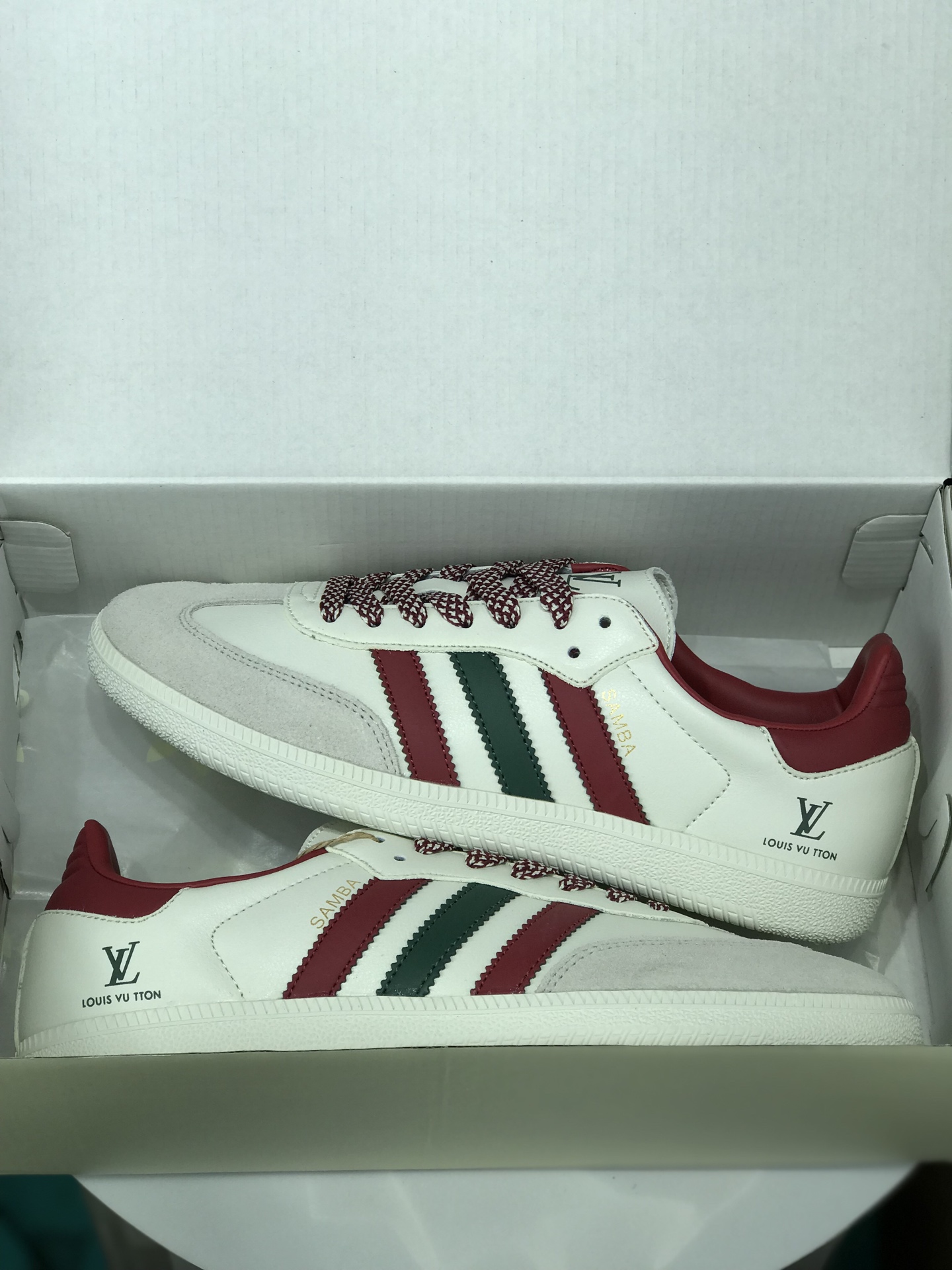Adidas Originals Samba OG DIY Sneakers White/Red/Green