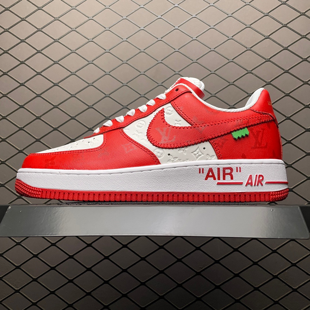 Louis Vuitton x Nike Air Force 1 Low Red