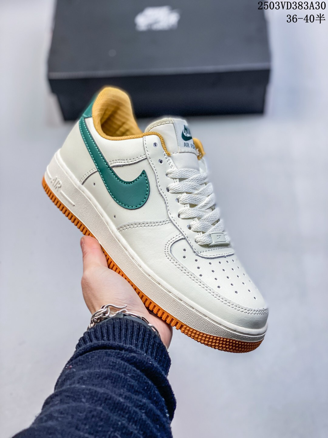 Nike Air Force 1 '07 Low Sneakers White/Green/Orange