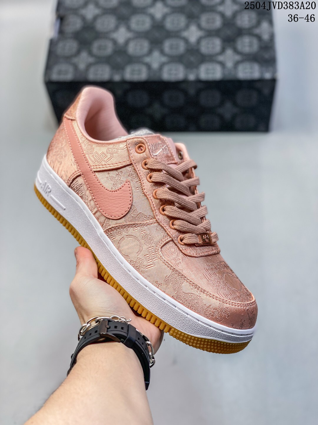 Nike Air Force 1 '07 Low Jacquard Sneakers Pink