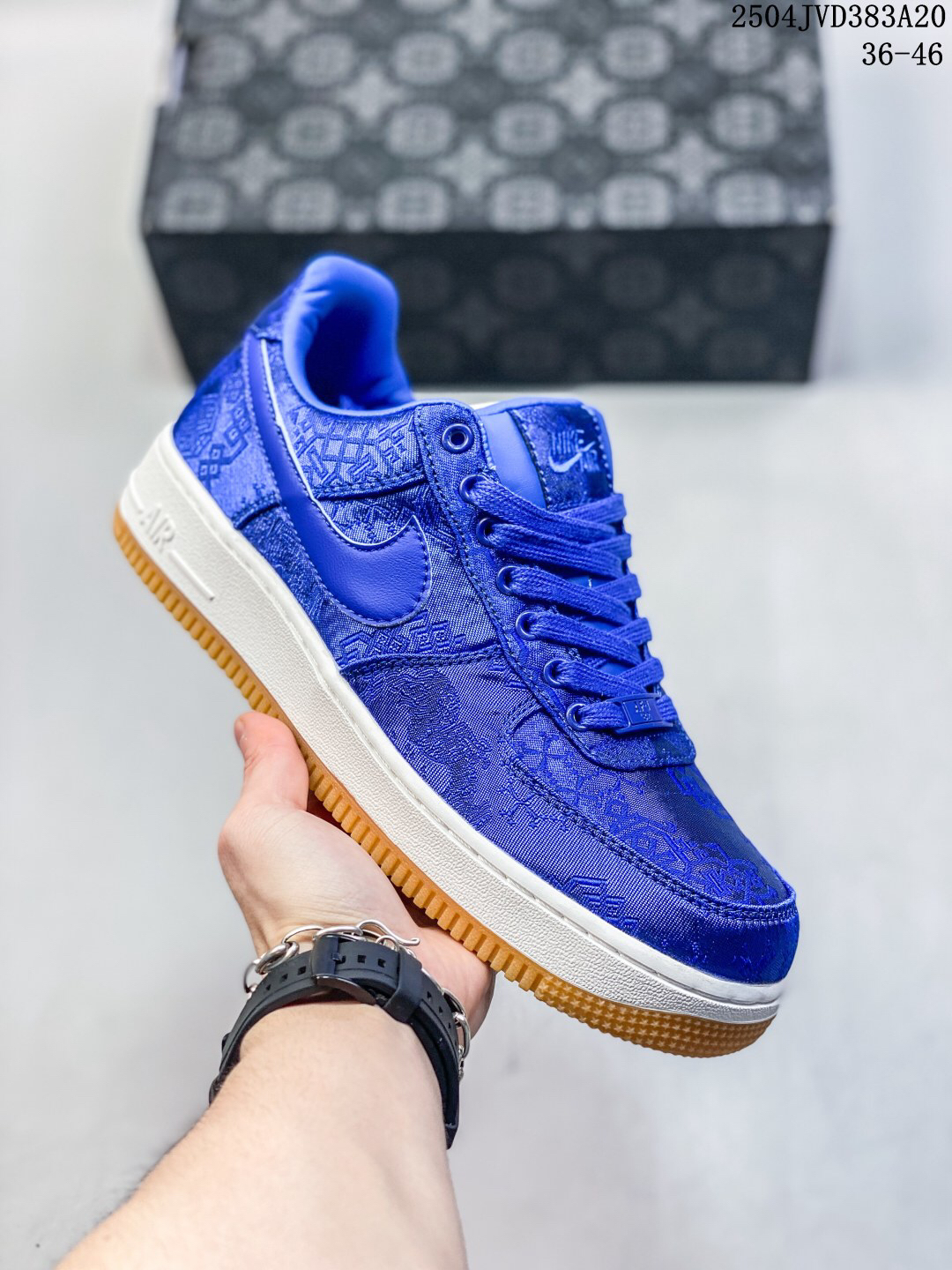Nike Air Force 1 '07 Low Jacquard Sneaker Blue