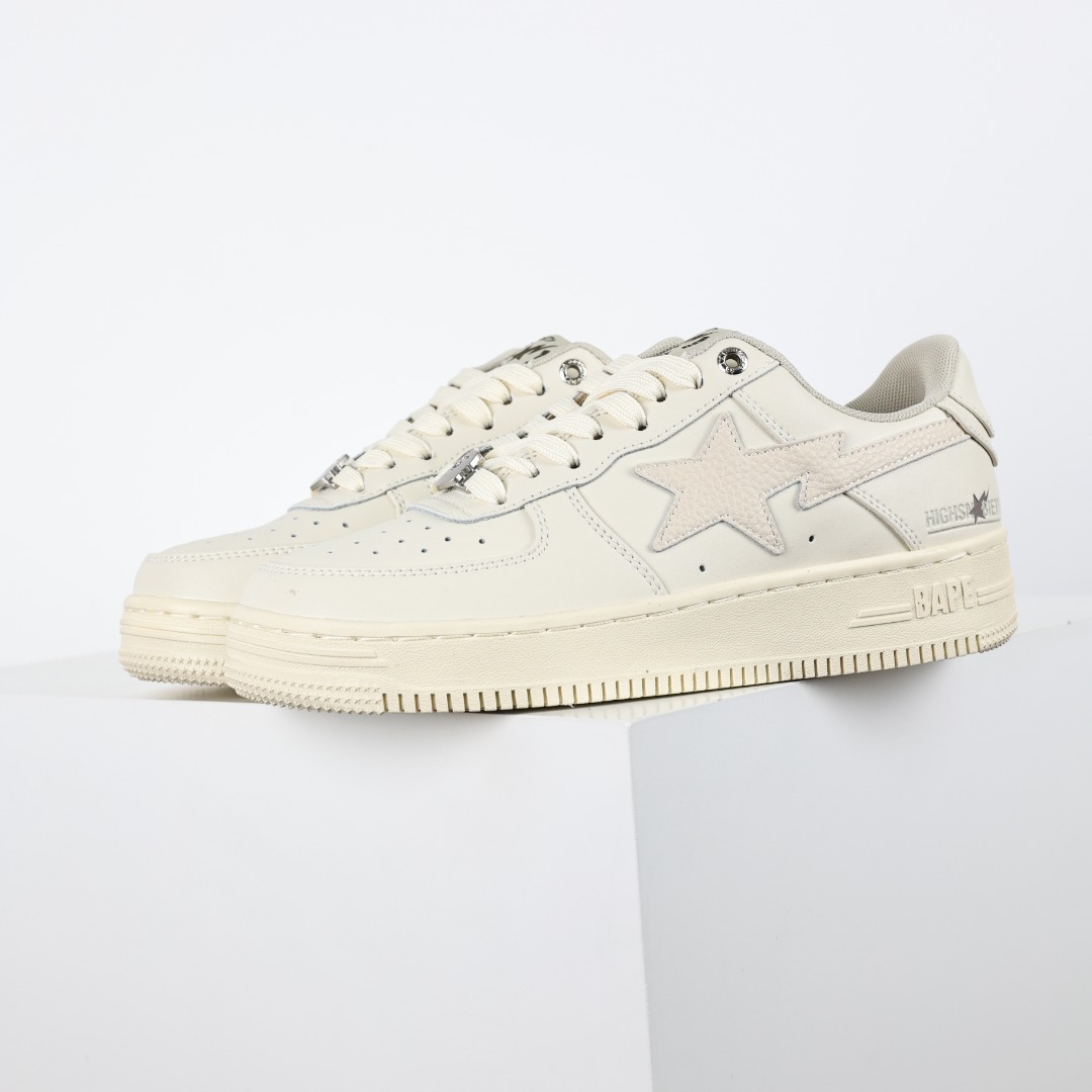 A Bathing Ape BAPE STA Low Sneakers Cream