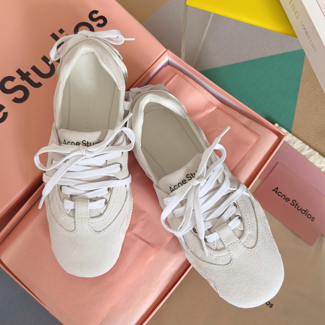 Acne Studios Denim Ballet Sneakers White
