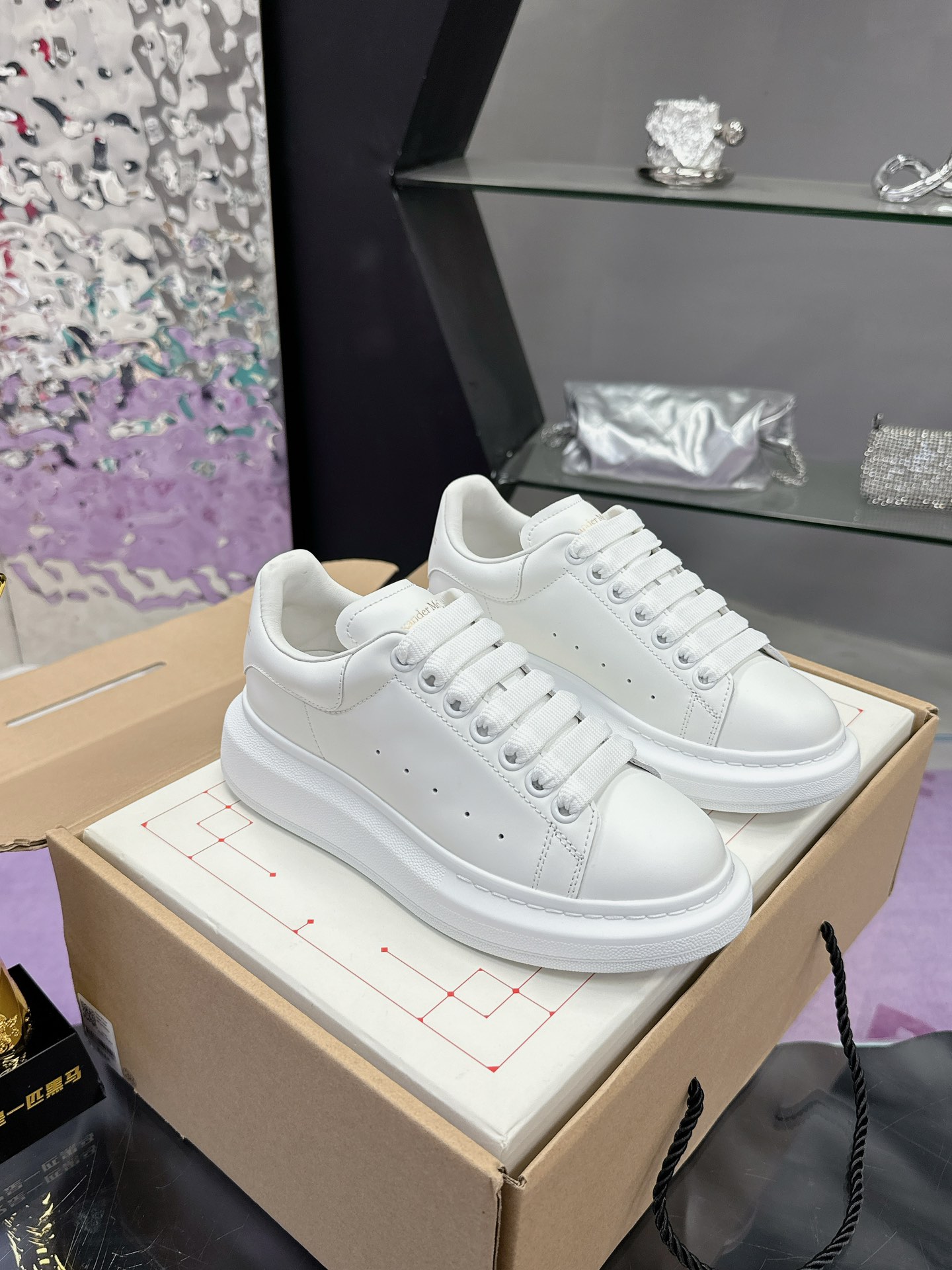 Alexander McQueen Platform Sneakers White