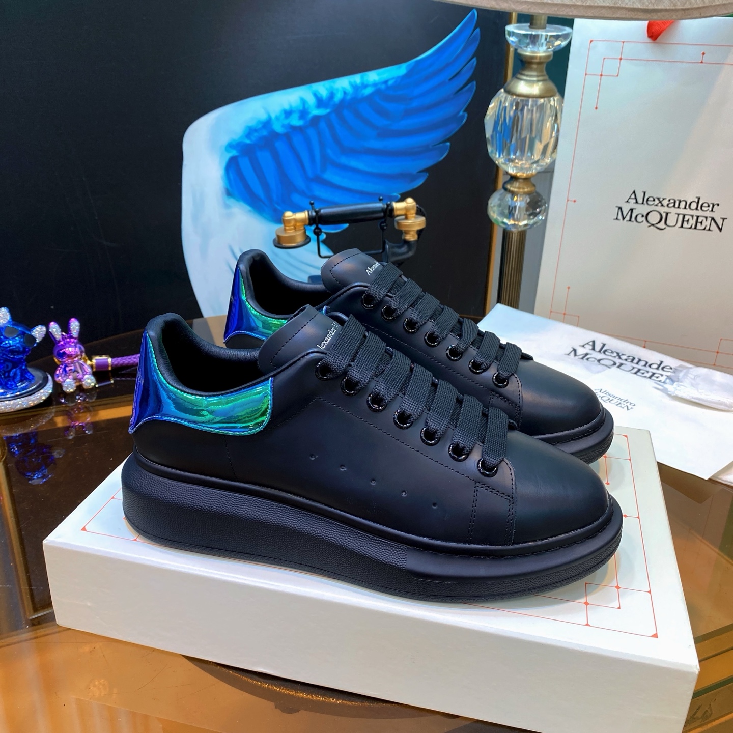 Alexander McQueen Oversized Sneakers Black/Green