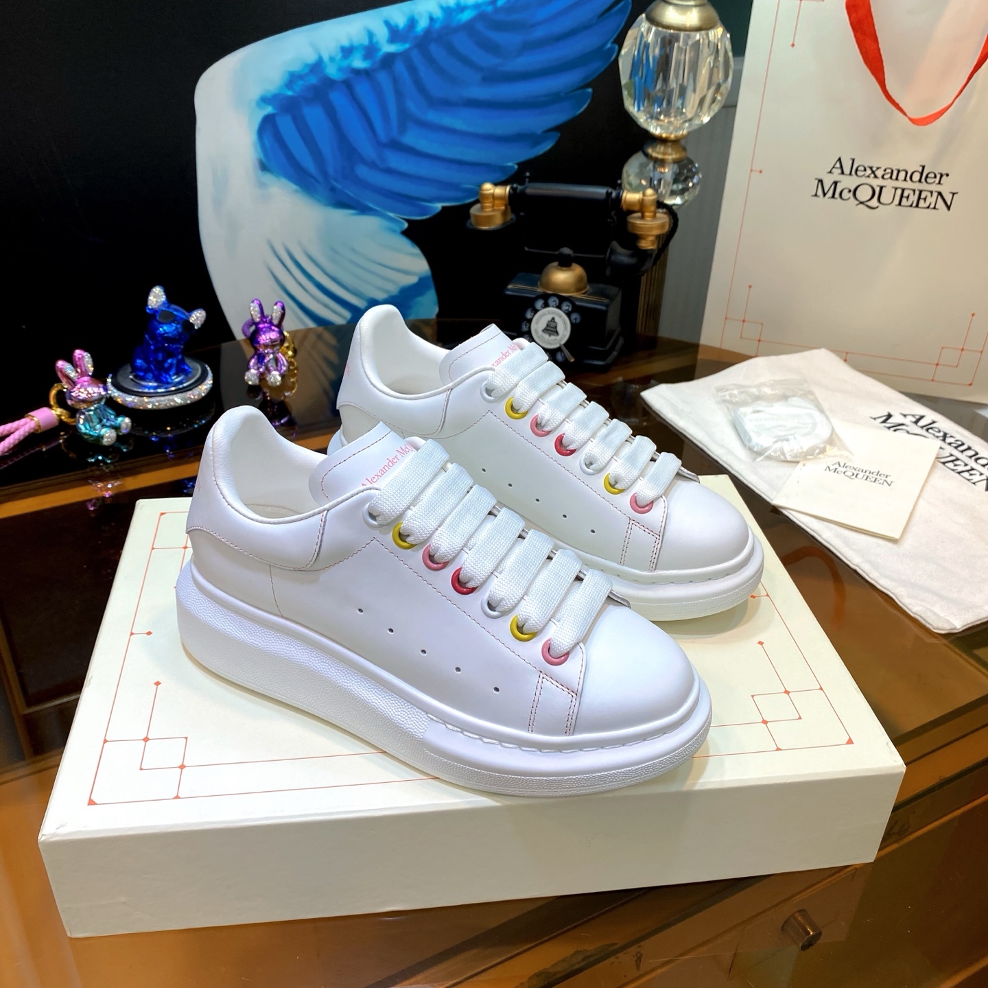 Alexander McQueen Platform Sneakers White