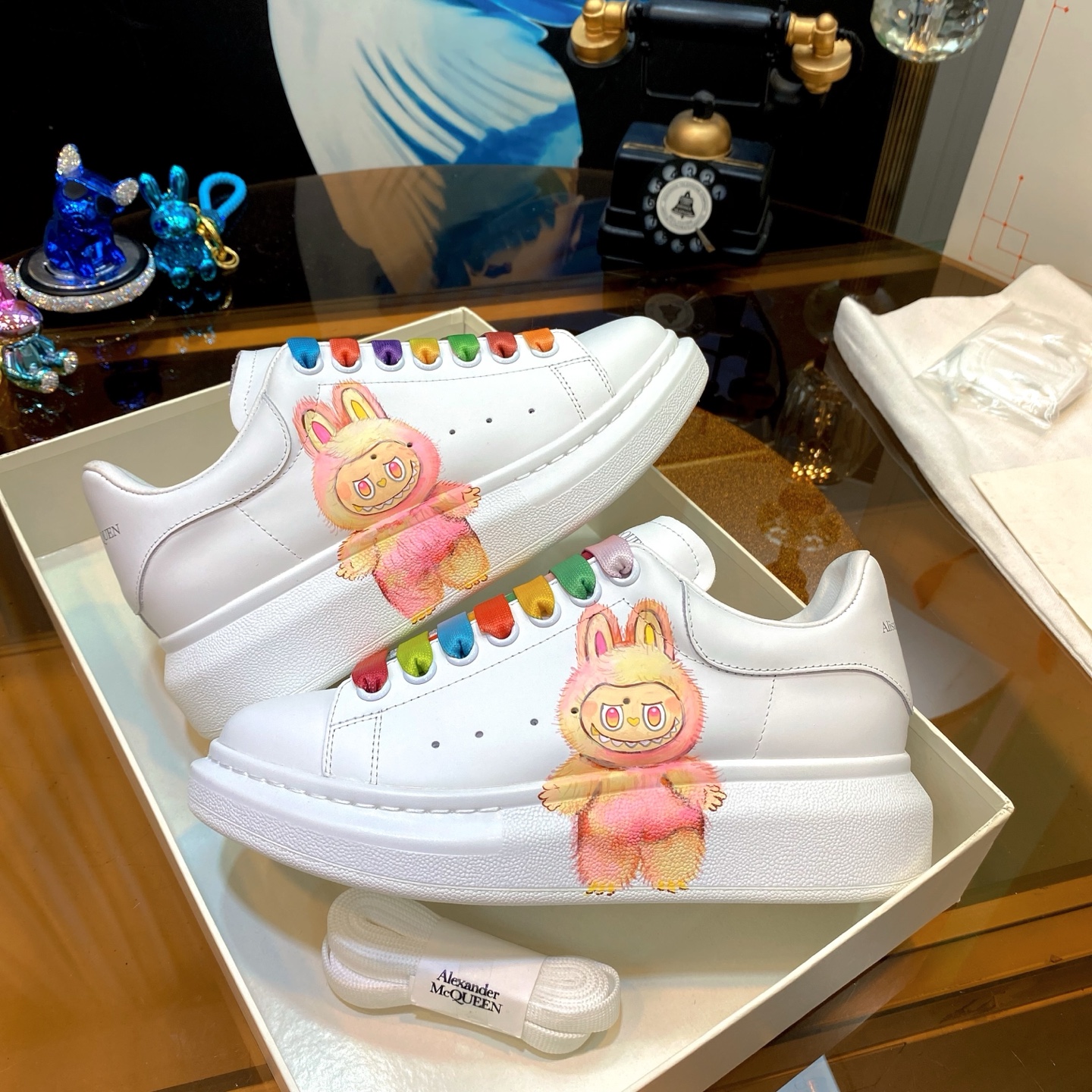 Alexander McQueen Pop Mart Sneaker White